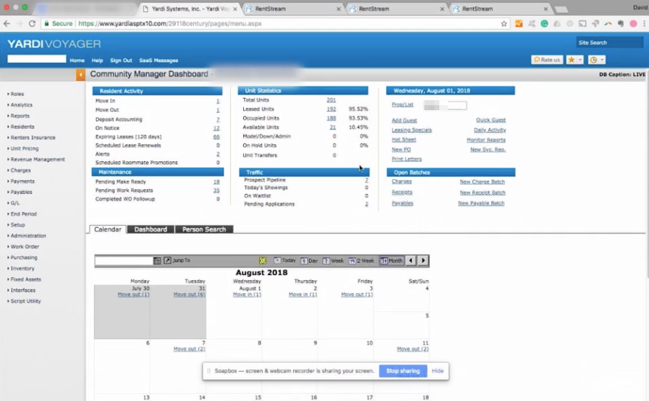yardi screen cap