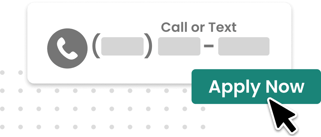 Example of calls to action for calling and applying online.
