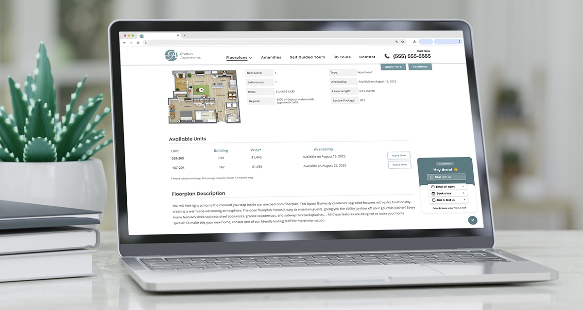 How to Make Floorplan Pages the Conversion Engine of Your Apartment Website